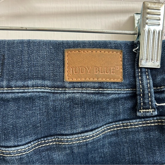 Judy Blue Womens Size S Isla Pull On High Rise Rolled Hem Dark Wash Denim Shorts - Picture 4 of 10